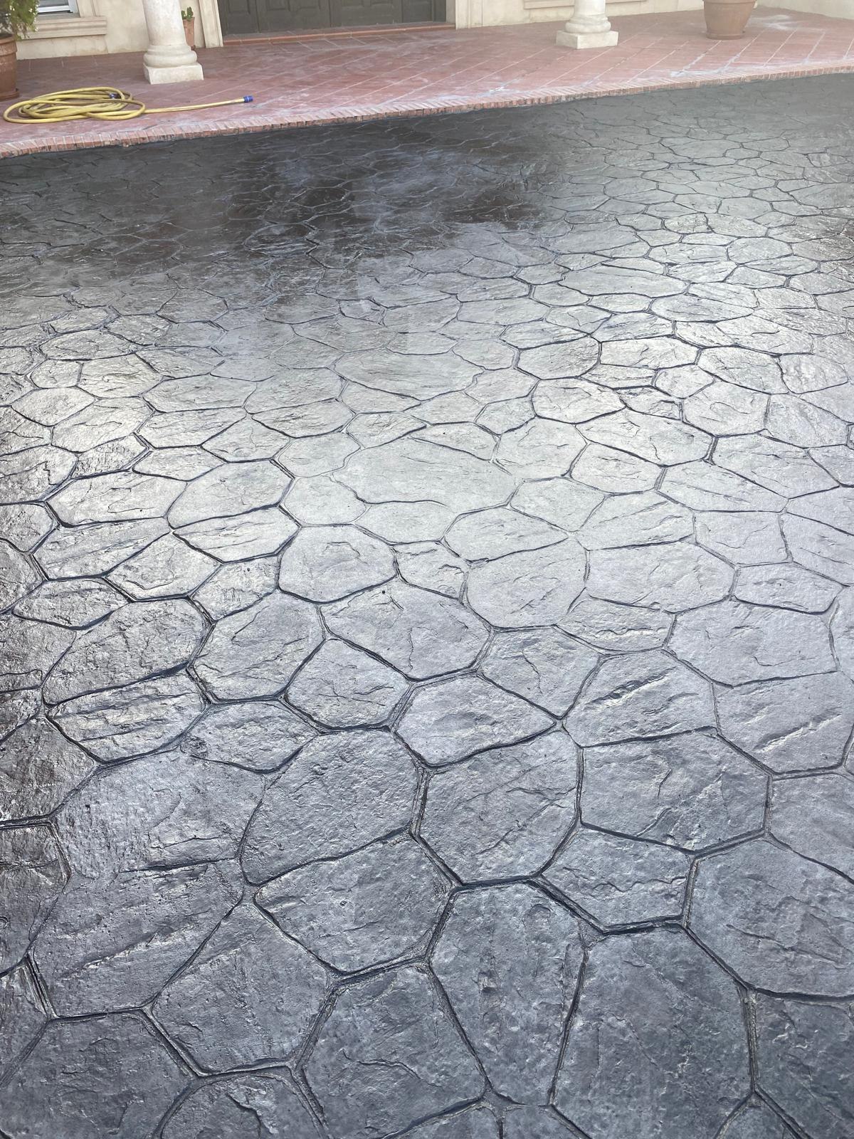 Lucrare beton amprentat FACBETON